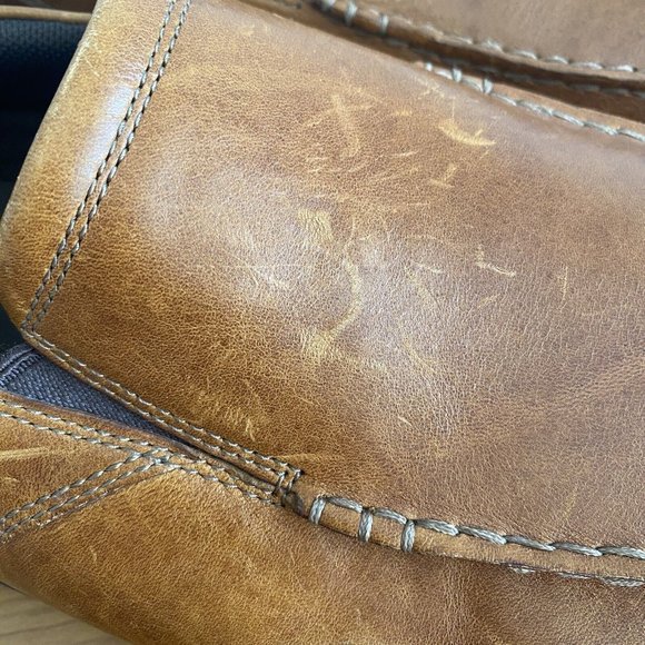 Rockport Adiprene by Adidas Men's Size US13 Wide Leather Tan Loafer Comfort Shoe - Picture 15 of 16